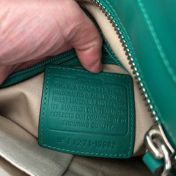 NWOT Coach Emerald Legacy American icon tote leather F1271 - Picture 8 of 8